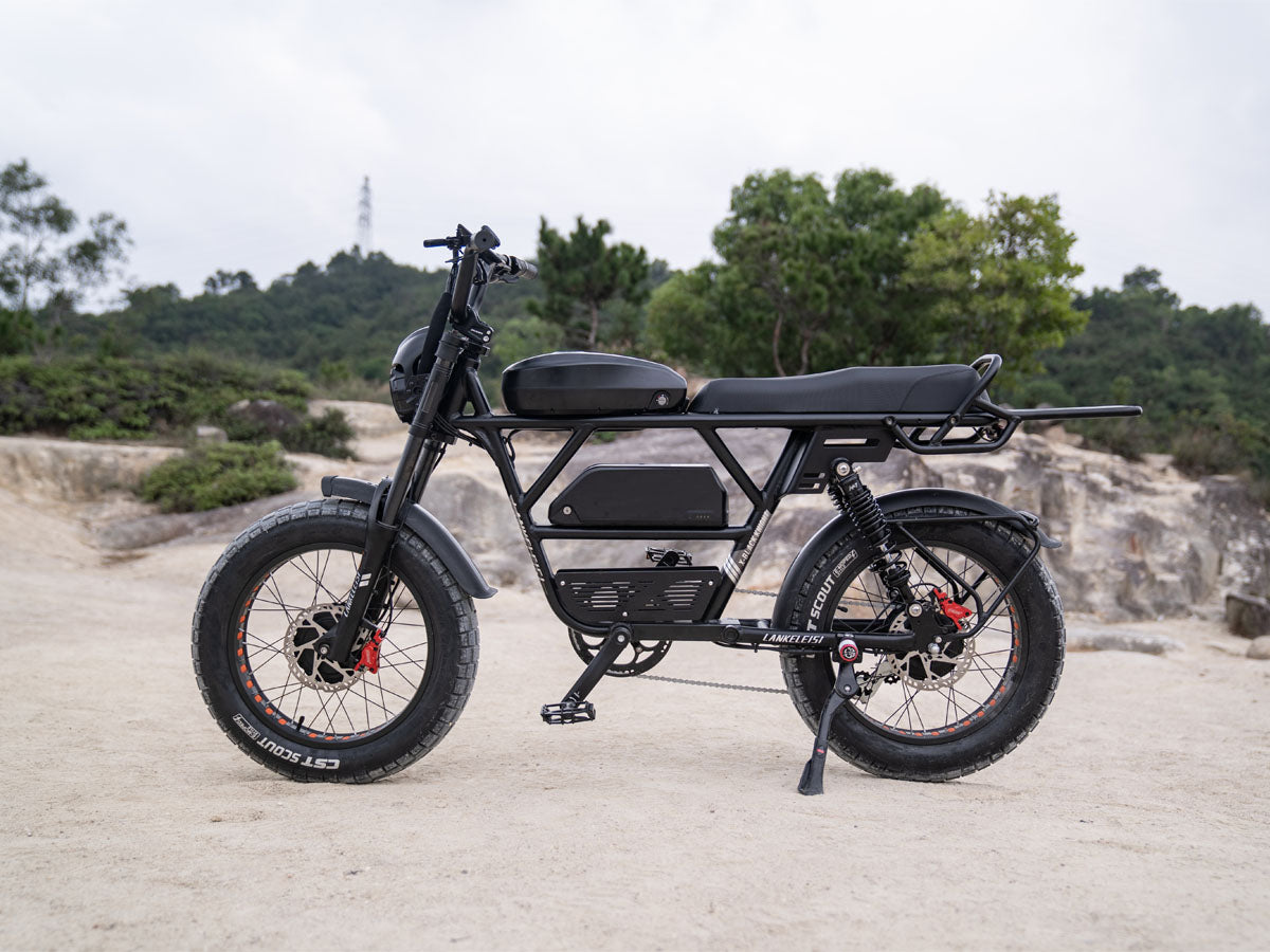 (EU Stock) LANKELEISI X-Black Knight 48V 20Ah 2000W Dual Motor Maximum Range 280KM