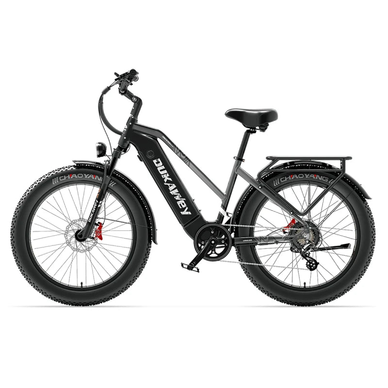 （EU Stock） DUKAWEY DM530PLUS Step-Thru Fat Tire Electric Bike 1000W 52V20Ah Samsung Battery Hydraulic Brake Commuter Ebike