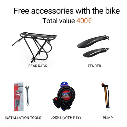 LANK ELEISI X3000PLUS Folding Fat Tire Electric Bike 1000W Full Suspension Hydraulic Brake Foldable Off Road Ebike
