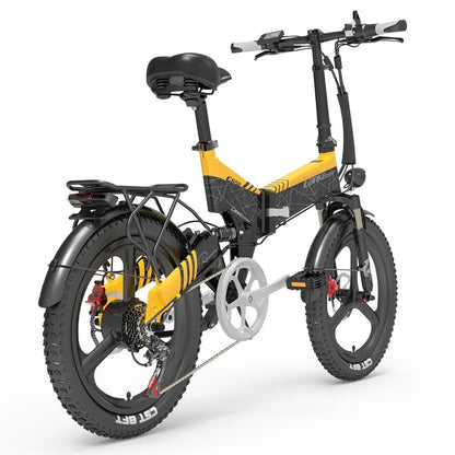 (EU Stock) LANKELEISI G650 Foldable Electric Bike 500W Motor 48V 12.8Ah 20×2.4" Fat Tire Hydraulic Brakes E-bike