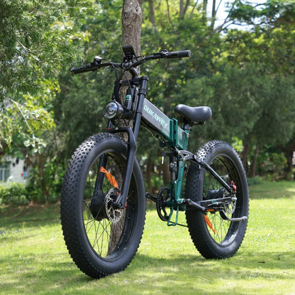 DUKAWEY BST-6 Foldable Dual Motor Fat Tire Electric Bike Full Suspension Hydraulic Brake Off Road Folding Ebike