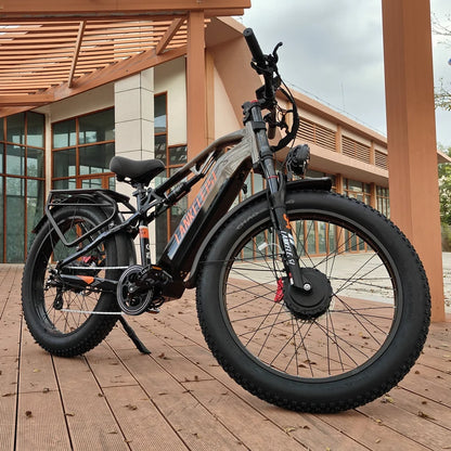 (EU Stock) LANKELEISI MG800MAX Folding Fat Tire Electric Bike 2000W Brushless Motor 48V20Ah Samsung Battery Hydraulic Brake E-Bike