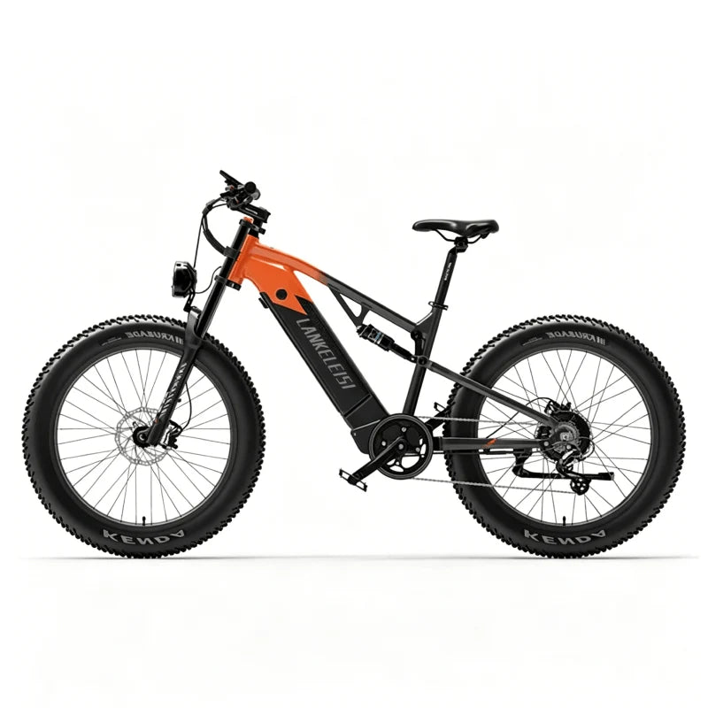 (EU Stock) LANKELEISI RV800PLUS Fat Tire Electric Bike 750W Brushless Motor 48V 20Ah Samsung Cell Battery 26*4.0 Off Road E-Bike Hydraulic Brake