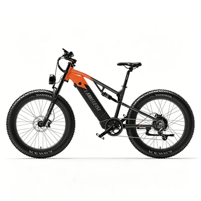 (EU Stock) LANKELEISI RV800PLUS Fat Tire Electric Bike 750W Brushless Motor 48V 20Ah Samsung Cell Battery 26*4.0 Off Road E-Bike Hydraulic Brake