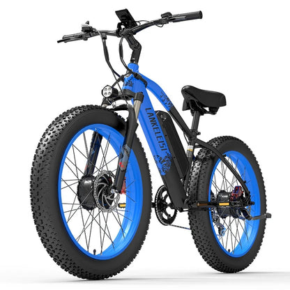 (EU Stock) LANKELEISI MG740PLUS Off-Road Ebike 2000W Brushless Motor 48V 20Ah Samsung Battery 26*4.0 Fat Tire Hydraulic Brake Electric Bike