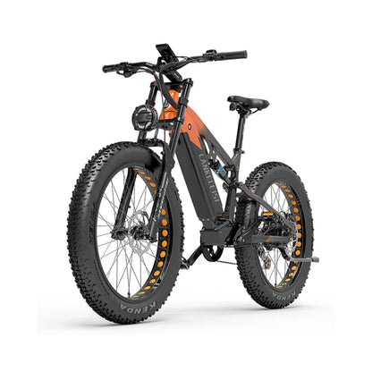 (EU Stock) LANKELEISI RV800PLUS Fat Tire Electric Bike 750W Brushless Motor 48V 20Ah Samsung Cell Battery 26*4.0 Off Road E-Bike Hydraulic Brake