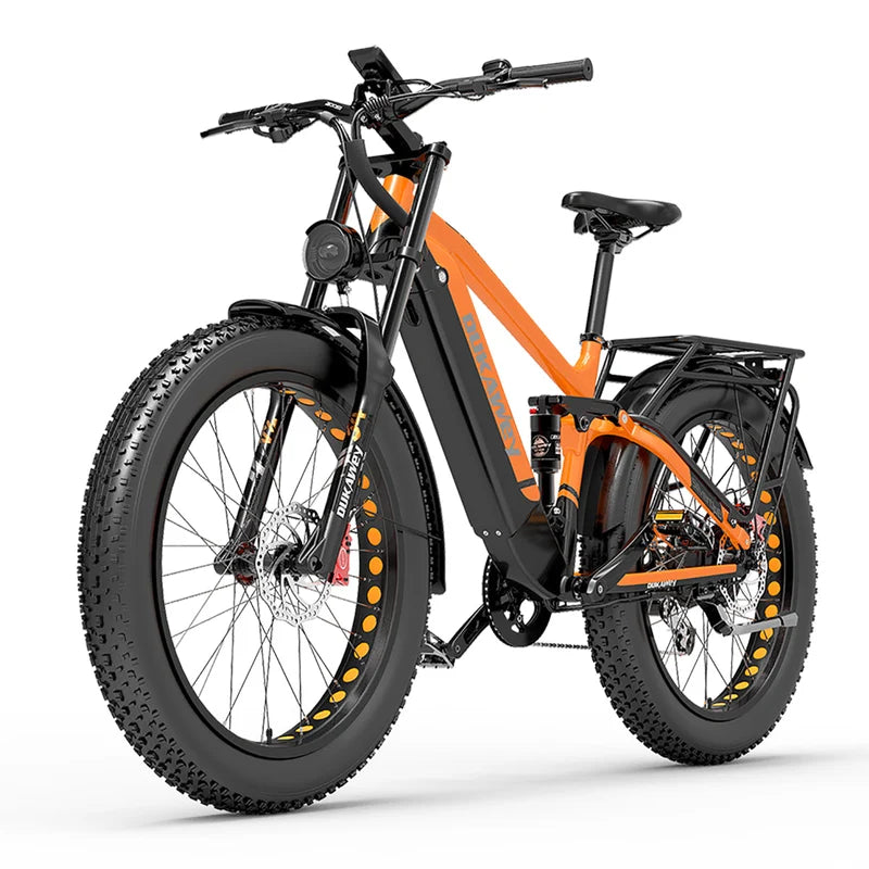 (EU Stock) DUKAWEY Silvertip8 Fat Tire Electric Bike 1000W 52V20Ah Samsung Cells Hydraulic Brake Off Road Ebike