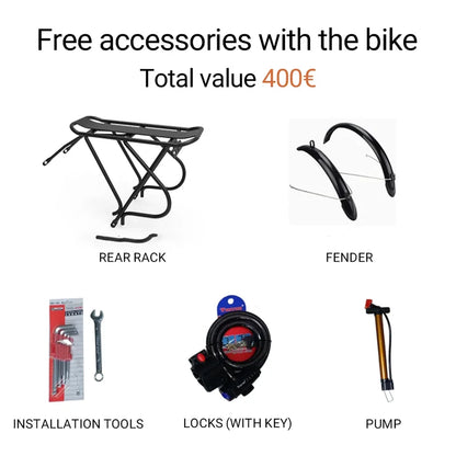 (EU Stock) LANKELEISI G650 Foldable Electric Bike 500W Motor 48V 12.8Ah 20×2.4" Fat Tire Hydraulic Brakes E-bike