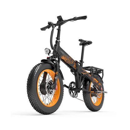 LANKELEISI X2000MAX Folding Fat Tire Electric Bike 2000W Brushless Motor 48V20Ah Samsung Battery Hydraulic Brake Ebike